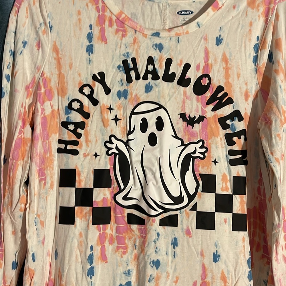 Old Navy. Happy Halloween. Ghost long sleeve tee. Girls XL 14-16. G200